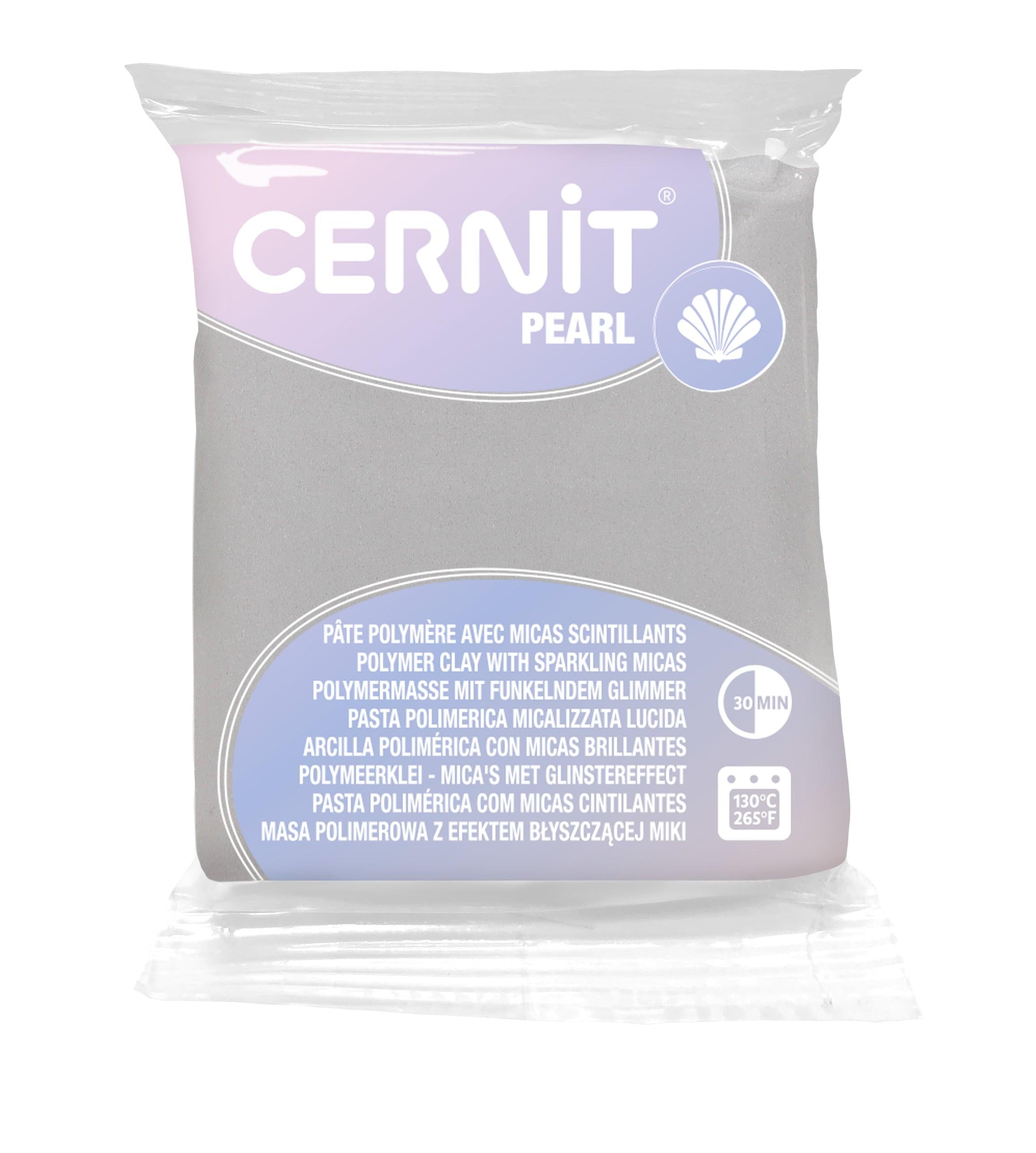 Pâte polymère Cernit PEARL - Blanc nacré x56g (G10463)