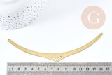Pendentif Connecteur Ethnique laiton brut pour collier 14.3mm, création collier DIY x1 G8319