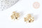 Pendentif Insecte laiton doré abeille 16mm, x1 (G8076)