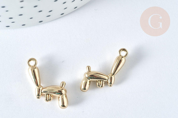 Pendentif Lapin ballon zamac doré 21mm,pendentif doré pour création de bijoux, x1 G7417