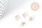 Pendentif Pomme laiton zircon 10mm, pendentif création bijoux fruits x1 G9018