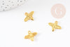 Pendentif abeille zamac doré 16mm,breloque création bijoux insecte, x10 G5327