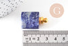 Pendentif bouteille parfum sodalite naturelle 33mm, x1 (G2879)