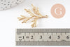 Pendentif branche de corail acier 201 inoxydable doré PVD 18K 35mm, x1 (G9670)