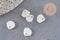 Pendentif charm coquillage nacre blanche naturelle ,pendentif coquillage nacre, 10mm, x5 (G4623)