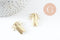 Pendentif cigale laiton brut 28mm, x2 (G1714)