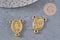 Pendentif connecteur ovale Vierge Marie or,pendentif religion,sans nickel, notre dame, madonne,19mm, x5 (G5295)