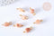 Pendentif connecteur pierre de lune naturelle nuggets 14-18 mm, pendentif bijoux pierre, x1 (G7164)