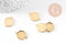 Pendentif connecteur rond support cabochon 14mm acier 304 inoxydable IP, x1 (G10805)