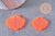 Pendentif coquillage acrylique 25/27.5mm, x2 (G10274)