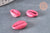 Pendentif coquillage cauris roses, coquillage naturel,cauri rose,coquillage bijou,15mm, x5 (G1530)