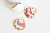 Pendentif coquillage naturel coque doré 33-54mm, x1, G1795