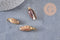 Pendentif coquillage naturel spirale doré, fourniture créative, doré, création bijoux, coquillage bijou,coquillage or,21-31mm G5131