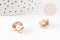 Pendentif coquillage zamac doré perle 15mm, x2 (G0755)