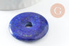 Pendentif donut lapis lazulis 30-31mm, un,pendentif bijoux pierre en lapis lazuli naturel pour la création de bijoux, x1 (G3202)
