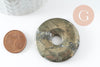 Pendentif donut pyrite grise, fournitures créatives, pendentif cercle, pyrite naturelle,pierre naturelle,création bijoux,40x6mm, x1 (G4491)