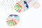Pendentif feuille monstera zamac doré émaux colorés 33.5x30mm, Pendentif très fin et léger pour création de bijoux, x1 G8083