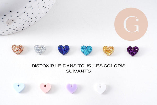 Pendentif fleur acrylique 30mm, x2 (G10201)