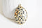 Pendentif goutte jaspe dalmatien pendentif pierre, jaspe naturel,40mm, x1 G9064
