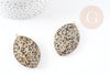 Pendentif goutte jaspe dalmatien pendentif pierre,bijou pierre,pendentif pierre,jaspe naturel,pendentif jaspe,55mm, x1, G0074
