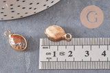 Pendentif goutte jaspe paysage facettes,pendentif pierre,bijou pierre,pendentif pierre, jaspe naturel,17mm, x1 G5236