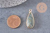 Pendentif goutte labradorite,creation bijou, Pendentif bijoux pierre, pierre naturelle,labradorite nature,création bijoux,32mm, x1 G5423