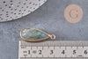 Pendentif goutte labradorite,creation bijou, Pendentif bijoux pierre, pierre naturelle,labradorite nature,création bijoux,32mm, x1 G5423