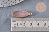 Pendentif goutte quartz rose,pendentif bijoux,pendentif pierre,quartz rose naturel,pendentif quartz rose,28.5-30mm, x1 G5225