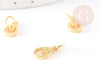 Pendentif goutte zamac doré,fournitures créatives, sans nickel,perle géométrique,10mm, x5 G5459