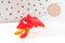 Pendentif homard rouge verre soufflé 34mm, x1 (G10051)