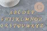 Pendentif lettre initiale acier inoxydable doré IP 20.5mm, x1 (G11375)