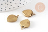 Pendentif locket cœur medaillon laiton brut, médaillon Vintage, création collier, fournitures laiton brut,15mm,lot 5 G4901
