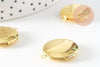 Pendentif locket medaillon doré, médaillon doré, fournitures dorées,porte-photo,création bijou,20mm, x1 G2570