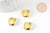 Pendentif locket medaillon doré, médaillon doré, porte-photo,création bijou,20mm, x1 (G2570)