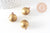 Pendentif locket rond boule laiton brut 18mm, médaillon Vintage, Pendentif laiton brut,, x 2,G2569