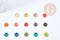 Pendentif oeil protecteurs zamac doré 18k cristal zircon 9mm bijoux chance x5 G1246