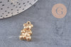 Pendentif ourson zamac doré 18K 20mm, pendentif laiton jouet, bijou d'enfance, x1 G6009