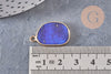 Pendentif oval lapis lazulis, Pendentif bijou pierre naturelle, pendentif pierre naturelle,lapis lazulis naturel,25mm, x1 (G3788)