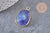 Pendentif oval lapis lazulis, facetté,Pendentif bijou pierre naturelle, pendentif pierre naturelle,lapis lazulis naturel, x1, G2809