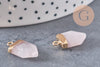 Pendentif pointe aventurine rose naturelle 19mm, pendentif, pendentif pierre rose aventurine naturelle, x1 (G5922)