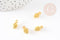 Pendentif pomme de pin zamac doré 13mm,x10 G3916