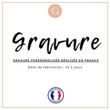 Pendentif rond acier doré à graver 34mm, x1 (G6789)