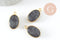 Pendentif scarabée onyx noire naturel argent 925 doré 18K 20mm, création bijou talisman en pierre x1 G9441