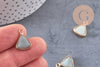 Pendentif triangle amazonite,pendentif bijoux, pendentif pierre,bracelet pierre,pierre naturelle, amazonite Naturelle,16mm, x1, G2112