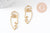 Pendentif visage laiton brut, fournitures pour bijoux, laiton brut,pendentif minimaliste ,bijoux moderne, x1,41x15mm,G3243