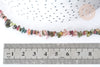 Perle Chips tourmaline naturelle couleur mixte 3~5mm,perle pierre naturelle ,x1 le fil de 40cm (G7888)