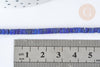 Perle Heishi lapis lazuli naturel 4mm, x1 fil de 38cm (G7223)