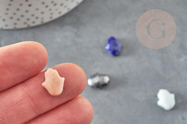 Perle Main de Fatma pierre naturelle 13mm, main de fatma pierre naturelle, x1 (G7955)