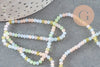 Perle abacus cristal pastel multicolore opaque, perles bijoux, perle abacus, perle cristal,Perles verre ,3x2.5mm,fil de 190 perles, x1 (G7217)