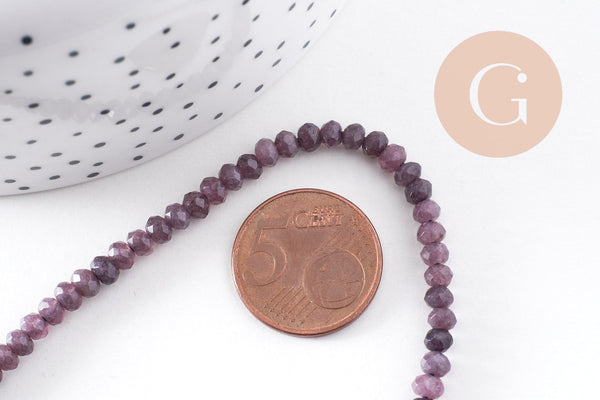 Perle abacus jade gris,perle jade,pierre naturelle,jade naturel, pierre, facette, jade, 4x2mm,fil 35cm (G4636)